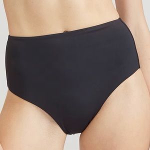 NWT Everlane The High Rise Hipster Swim Bottom-Black